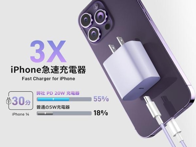 2Zbg iPhone [d 20W PD }[d USB C-LightningP[u2mt MFiEPSEF  Ɠd/AV 