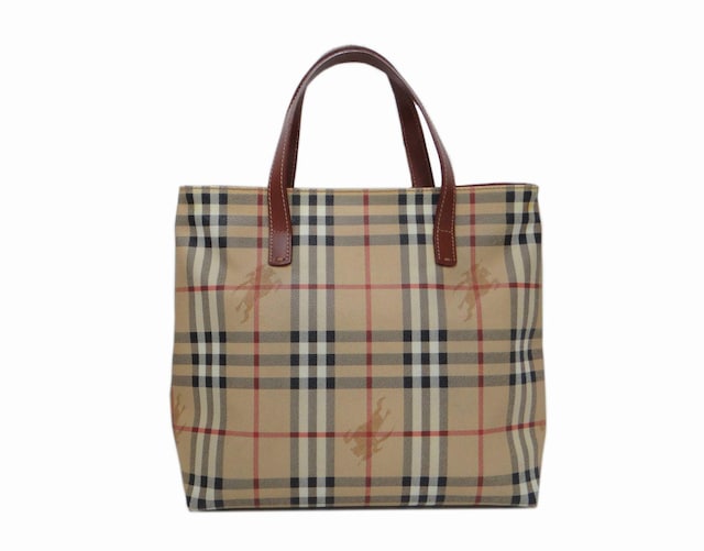 BURBERRY LONDON o[o[h `FbN PVCg[gobO nhobO x[WnUSED  uh 