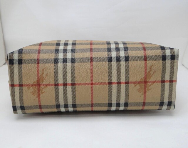 BURBERRY LONDON o[o[h `FbN PVCg[gobO nhobO x[WnUSED  uh 