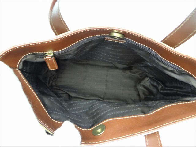 BURBERRY LONDON o[o[h `FbN PVCg[gobO nhobO x[WnUSED  uh 