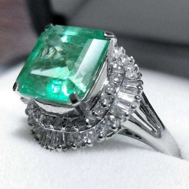 _Ch~Gh O Pt900 3.87ct 0.80ct 7.1g  ANZT[/v 
