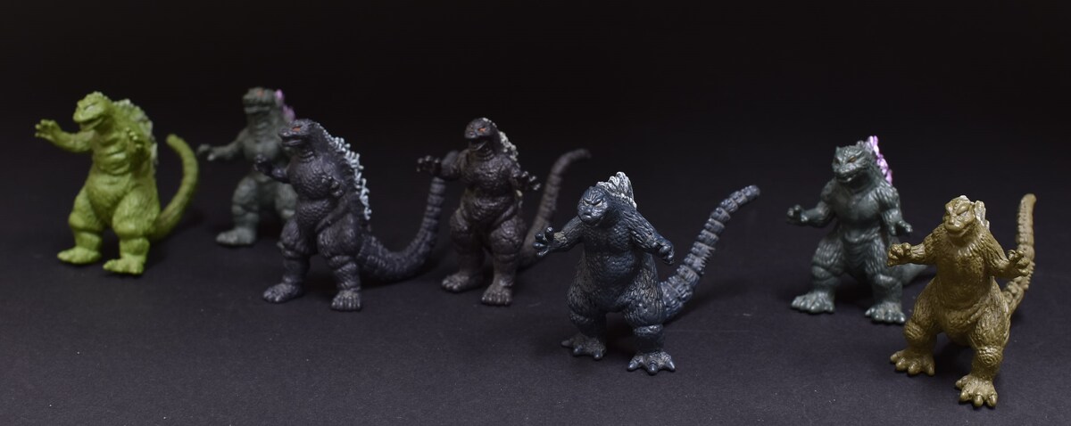 中古 食玩 ゴジラ王国17体セット フュギィアのみ:フィギュア