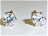 新品未使用K18 18金 スタッド ピアス ダイヤ0.139ct 0.126ct