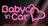 Baby in Carハート/ステッカー(ライトピンク)17cmベビーインカー