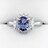 ジュエリーマキ ダイヤモンド×タンザナイト リング Pt850 0.80ct 0.45ct 6.0g