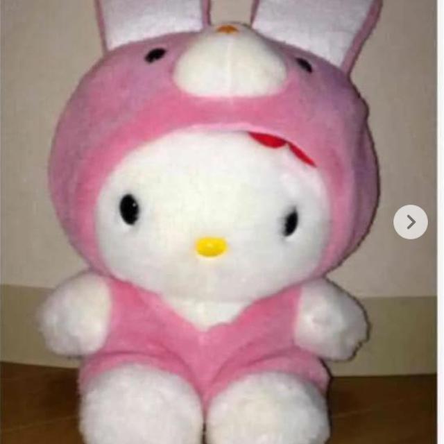 ハローキティ キティちゃん うさぎ 着ぐるみ ぬいぐるみ キティちゃん うさぎ着ぐるみぬいぐるみ - メルカリ