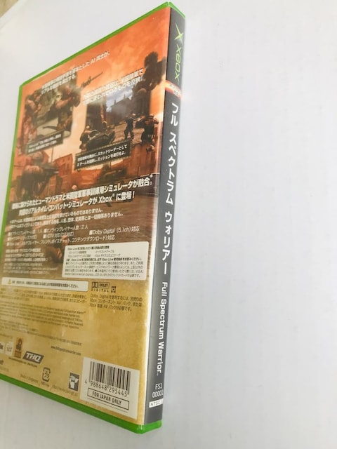 FULL SPECTRUM WARRIOR t@XyNg@EHA[@Xbox Japanese version  Q[{/\tg 