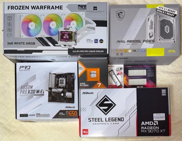yViQ[~OPCzRyzen7 7800X3D RX9070XT SSD1TB 32GB 850W  PC{/Ӌ@ 