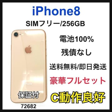 C 100% iPhone 8 256 GB SIMt[ S[h {