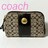 未使用品 COACH コーチ ポーチ シグネチャー キャンバス パテントレザー