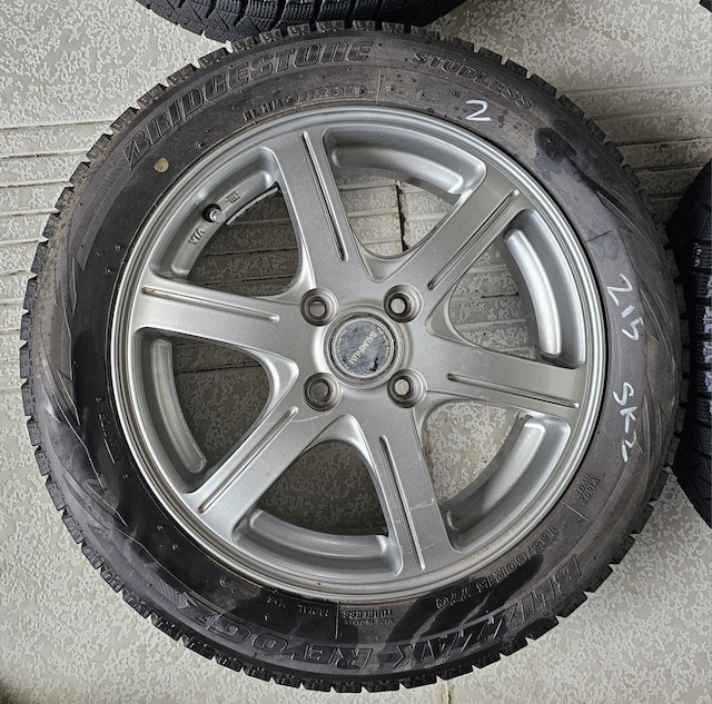 BALMINUM 15in 4.5J +48 PCD100uaXgBLIZZAK REVO GZ4{Zbg165/60R15  /oCN