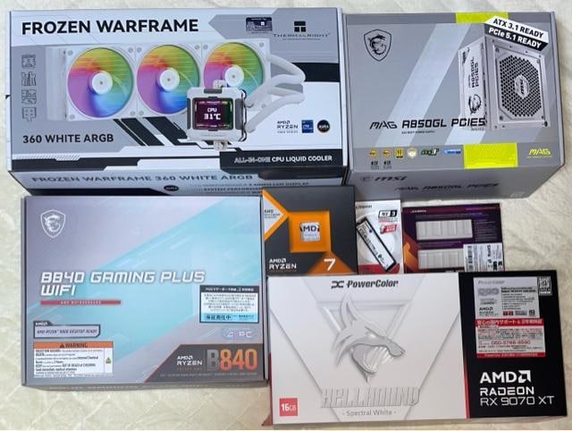 yViQ[~OPCzRyzen7 7800X3D RX9070XT 32GB SSD1TB 850W  PC{/Ӌ@ 