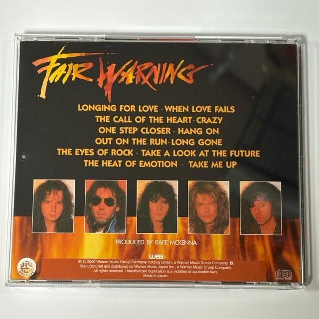 FAIR WARNING / FAIR WARNING  CD/DVD/rfI 