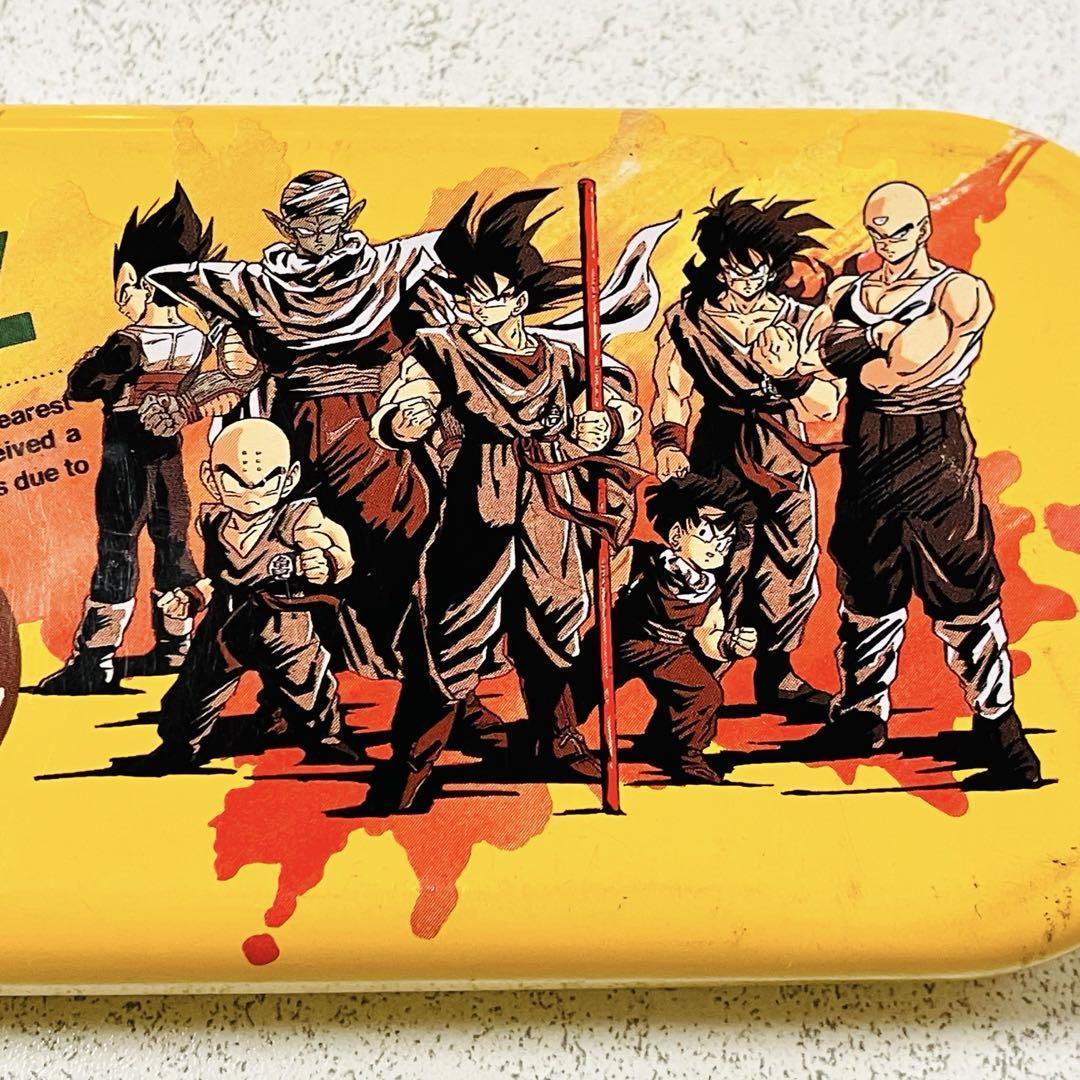 ドラゴンボールZ☆缶 ペンケース 二段式 黄色☆筆箱 平成 レトロ
