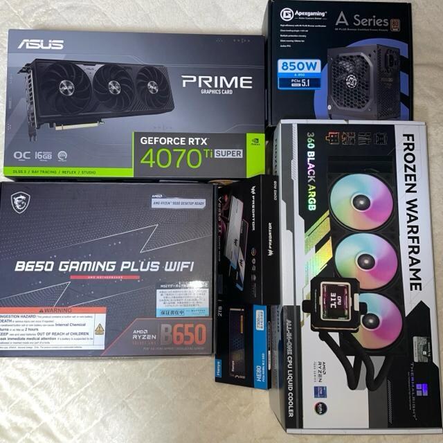 yViQ[~OPCzRyzen7 7800X3D RTX4070Ti SUPER SSD2TB 32GB 850W