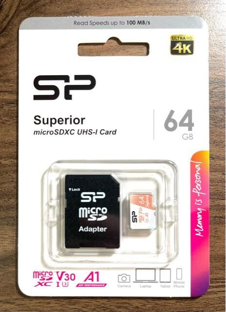 microSDJ[h 64GB(A_v^[t)VRp[ 
