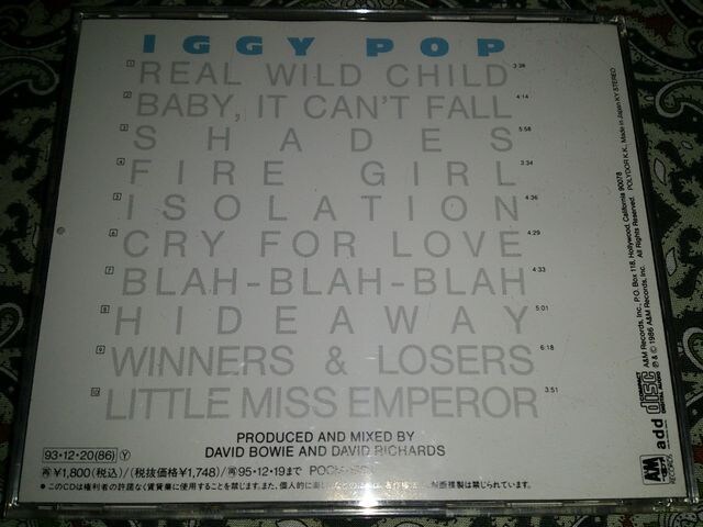 IGGY POP/Blah Blah Blah CM[ |bv  CD/DVD/rfI 