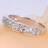 【在庫わずか赤字処理】※婚約指輪 カップル用 3.0ct Czダイヤ ハート リング 18号/19号 ジルコニア ホワイトゴールド