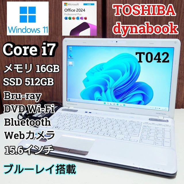 TOSHIBAdynabook Corei7 16GB SSD512GB Office2024 u[C WebJ   PC{/Ӌ@ 