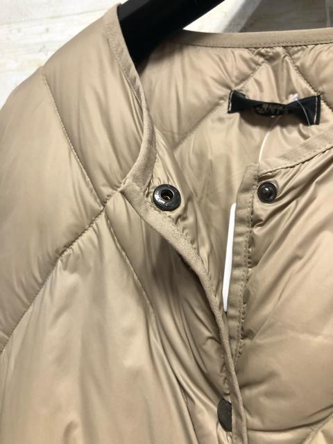 新品☆3Lベージュ系♪ライトダウンコート♪ノーカラーコート☆☆A321 新品☆3Lベージュ系♪ライトダウンコート♪ノーカラーコートA321