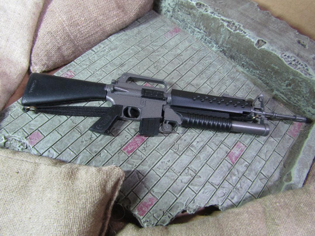 M16小銃 M203擲弾銃 樹脂製モデルガン M16小銃 M203擲弾銃 樹脂製モデルガン M16小銃 M203擲弾銃 樹脂製