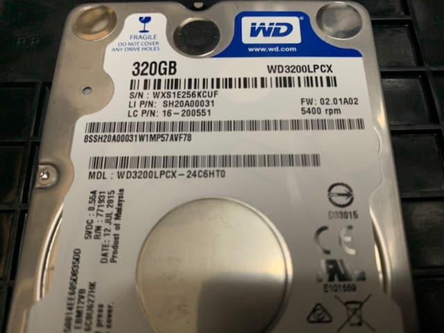 2.5inch WD 320GB Õi  PC{/Ӌ@ 
