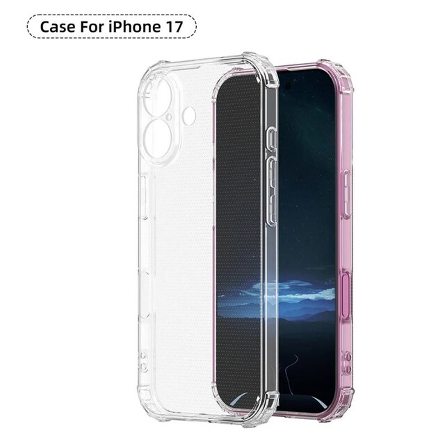 iphone17 NA o[ VbNy P[X TPU \tg Jo[ \tgP[X NA  iphone 17   Ɠd/AV 