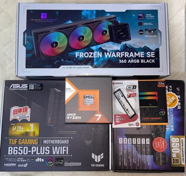 yQ[~OPCzRyzen7 9800X3D RTX4070Ti SSD1TB 32GB 850W  PC{/Ӌ@ 