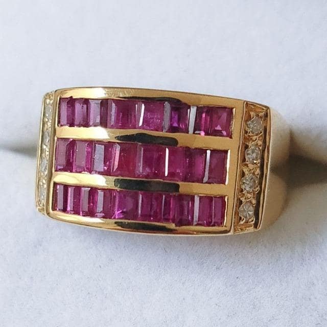 _Ch~r[ O K18YG 1.47ct 0.08ct 6.4g  ANZT[/v 