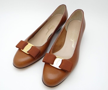 SalvatoreFerragamo tFK @ { pvX uE 6 1/2 Di24cmjUSED