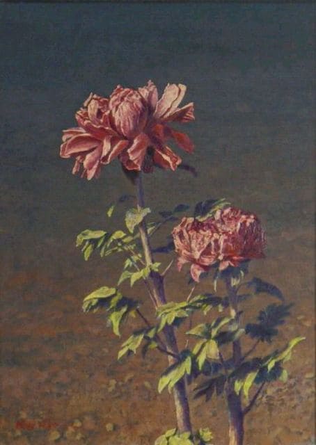 井澤　幸三　作品　油絵 絵画 油彩 井澤幸三『PEONY』蔵:ホキ美術館 真作保証 原画