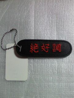 野球 グローブ 革 素材 Mizuno ミズノ キーホルダー 絶好調 刺繍