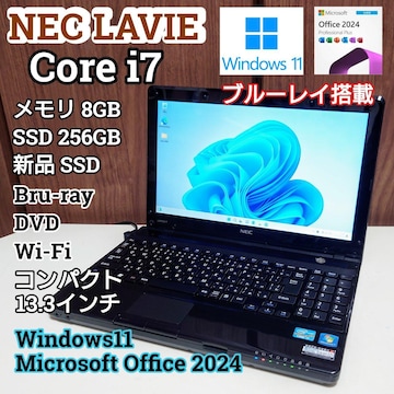 NEC LAVIE Corei7 8GB ViSSD256GB u[C m[gp\R Windows11 Office