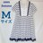 axes femme アクシーズ ストライプ 半袖 ワンピース チュールレース N2m