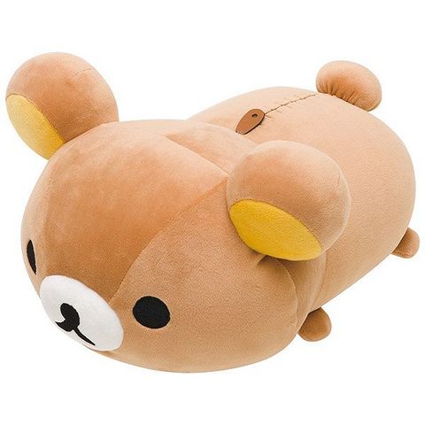 【激レア】【新品タグ付き】2015年　リラックマ　デカもちぺったんぬいぐるみ リラックマ】可愛い♪スーパーもちもち デカもちぺったん