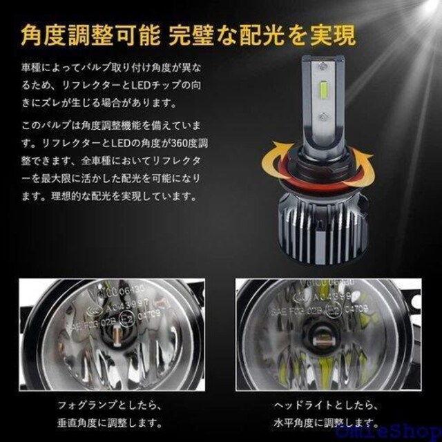 MAZERO H8 H11 H16 LED tHO W~2 DC 12V ԗp ̌^ LEDou 2 419  /oCN