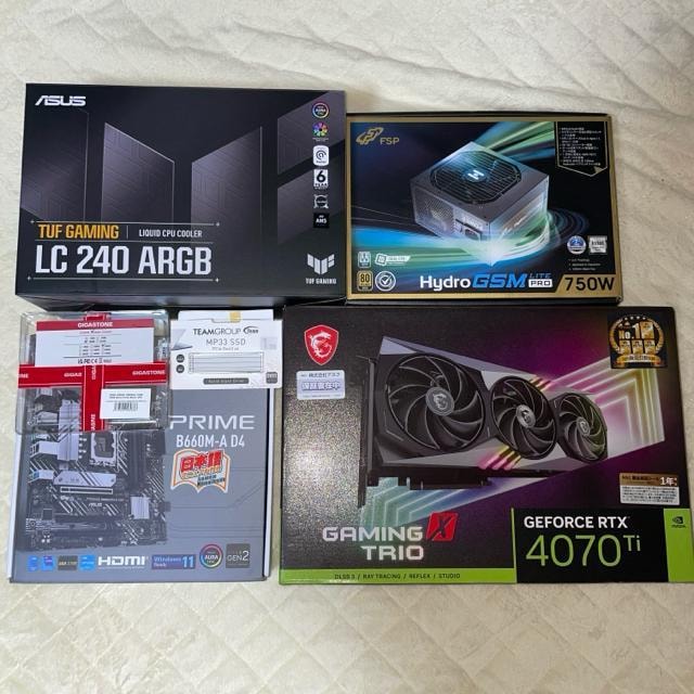 yقڐViz^Q[~OPC i7 13700 RTX4070Ti 32GB SSD1TB HDD1TBy݁z