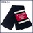 新品プラダ カシミア100% 厚手 ニットマフラー 黒 PRADA