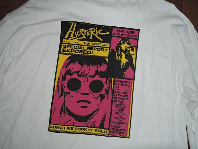 HYSTERIC GLAMOUR qXebNO}[ TVc XL  K[ S LOGO Jbg\[ TVc  uh 